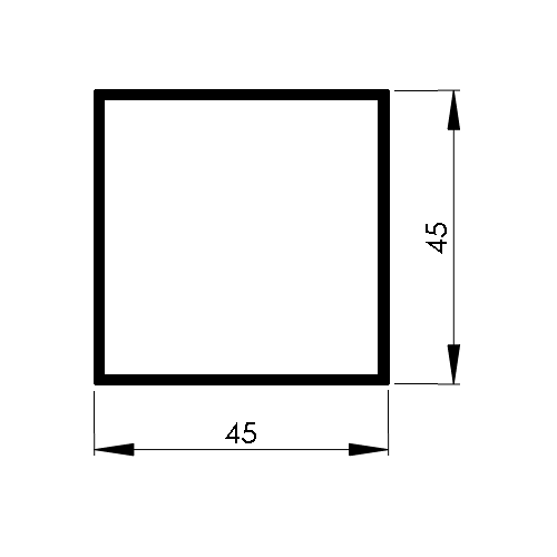 PROFIL 45×45 | Deplast